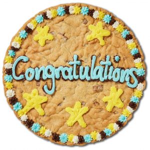 28cm/11" Millie's Congratulations Giant Cookies